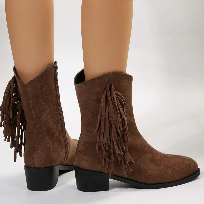 Bota Feminina de Inverno em Couro Legítimo - Serenity