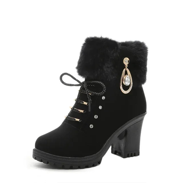 Bota Feminina de Inverno em Couro Legítimo - Glacia