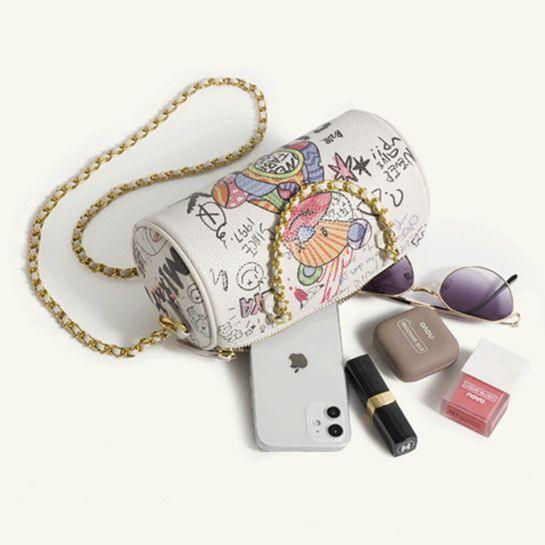 Bolsa Feminina de Couro Legítimo - Grafite