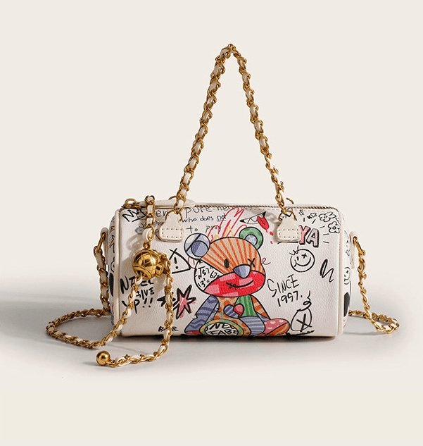 Bolsa Feminina de Couro Legítimo - Grafite